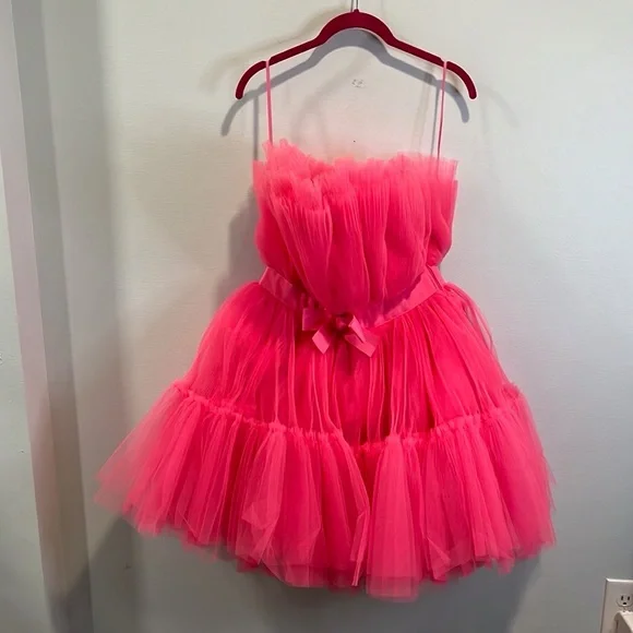 strapless open back dress Lunar New Year Dress Outfit for 18-inch Dolls